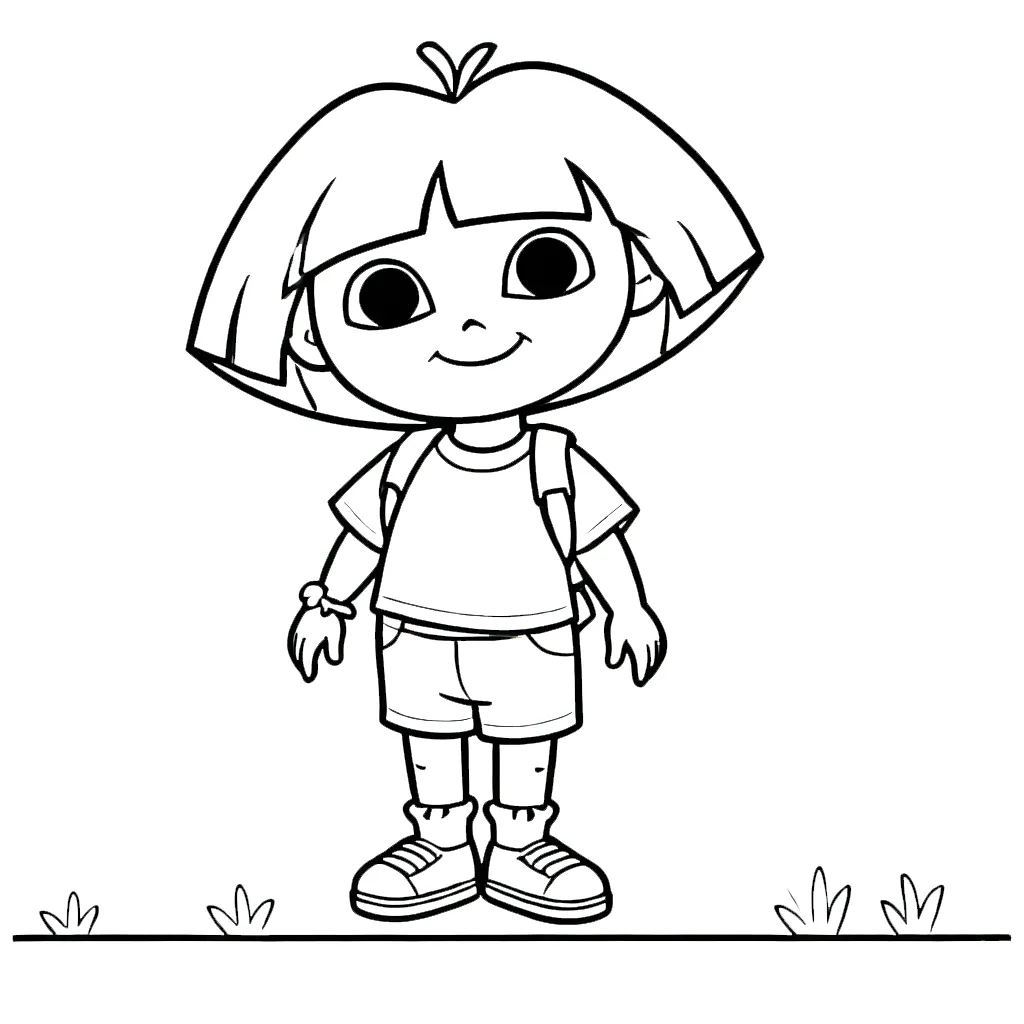 coloriage Dora pour enfant de 10 ans