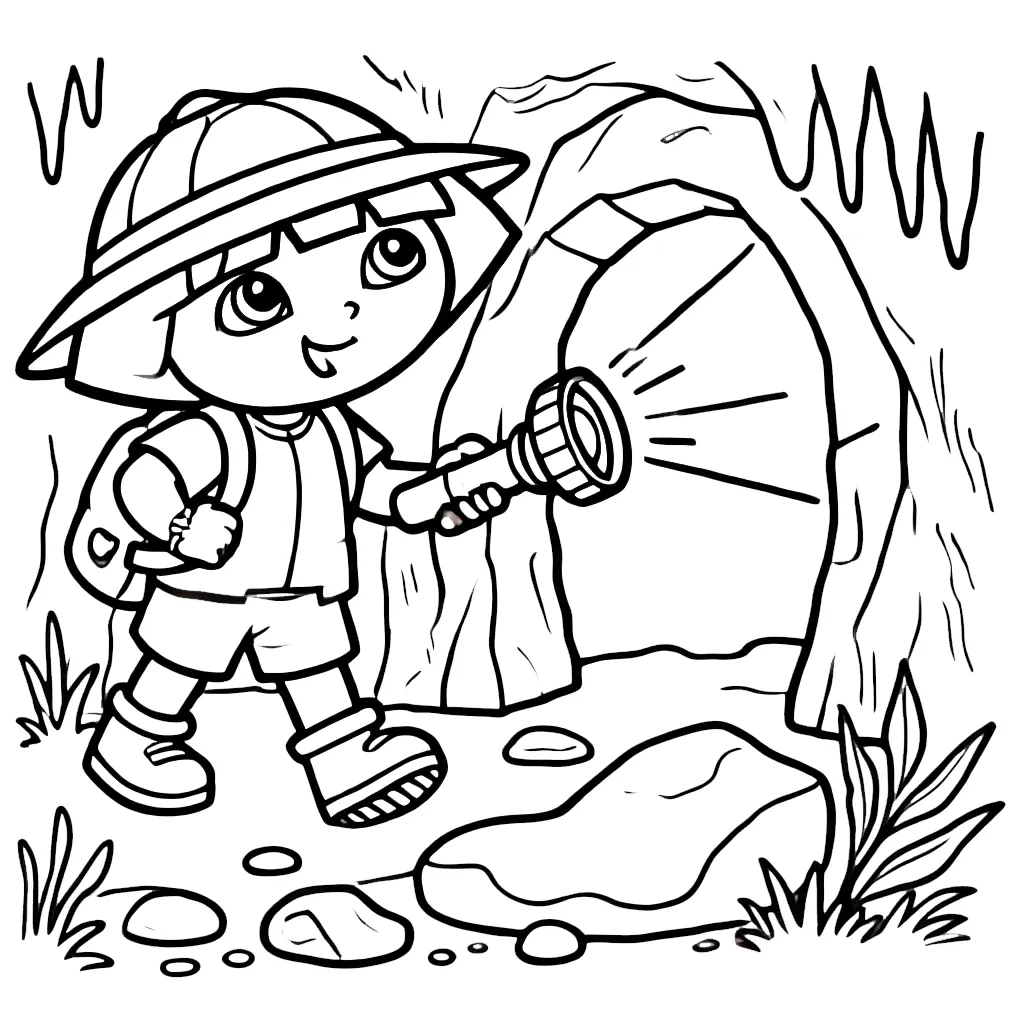 coloriage Dora a colorier en ligne gratuitement