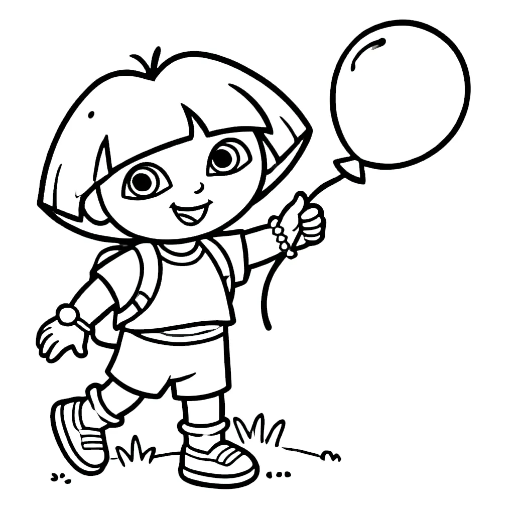 imprimer coloriage Dora