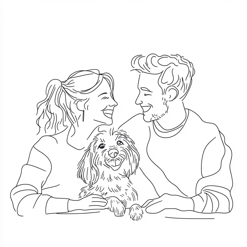 coloriage Famille en ligne pour enfant 1