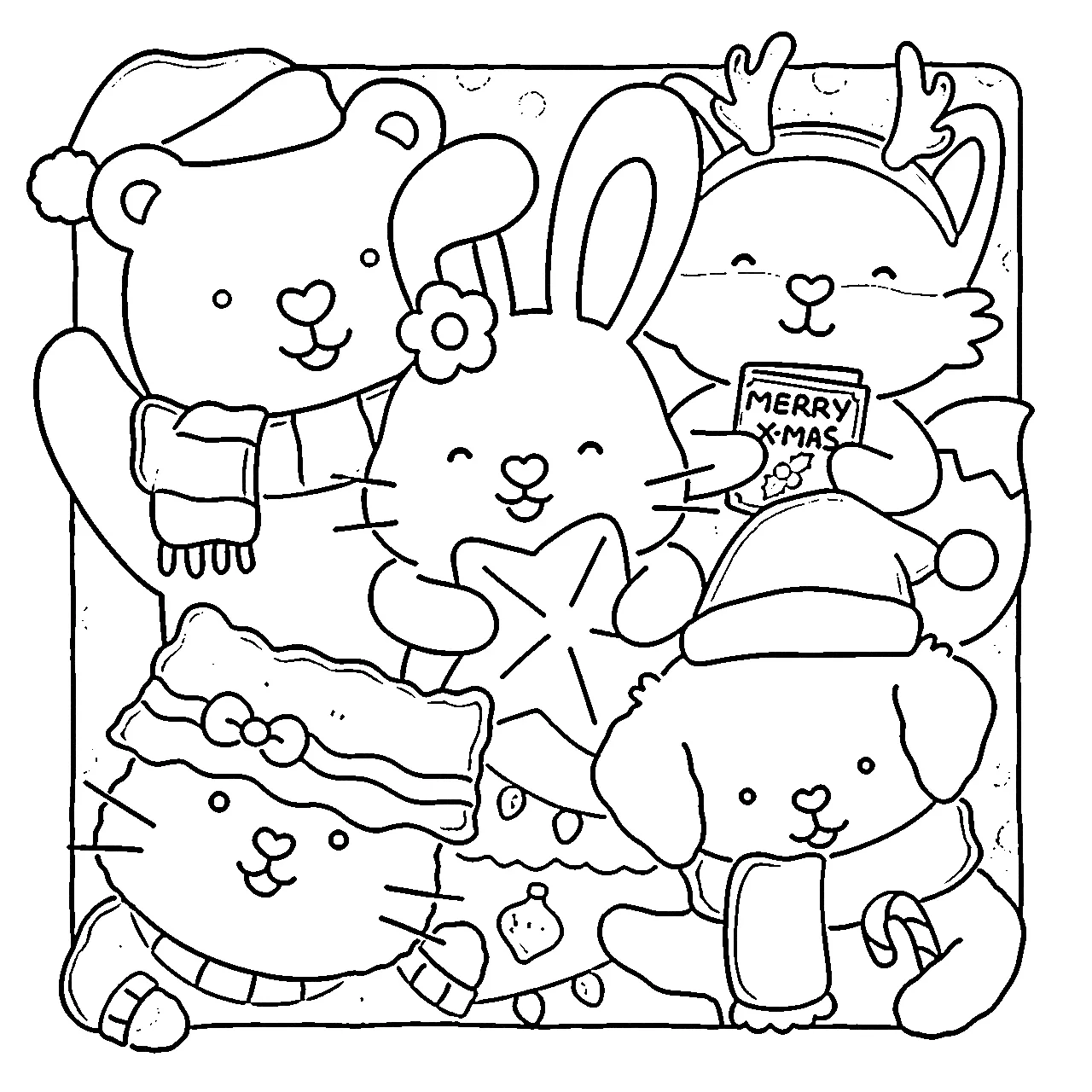 coloriage Fuzzy Hygge à imprimer pour enfant de 8 ans