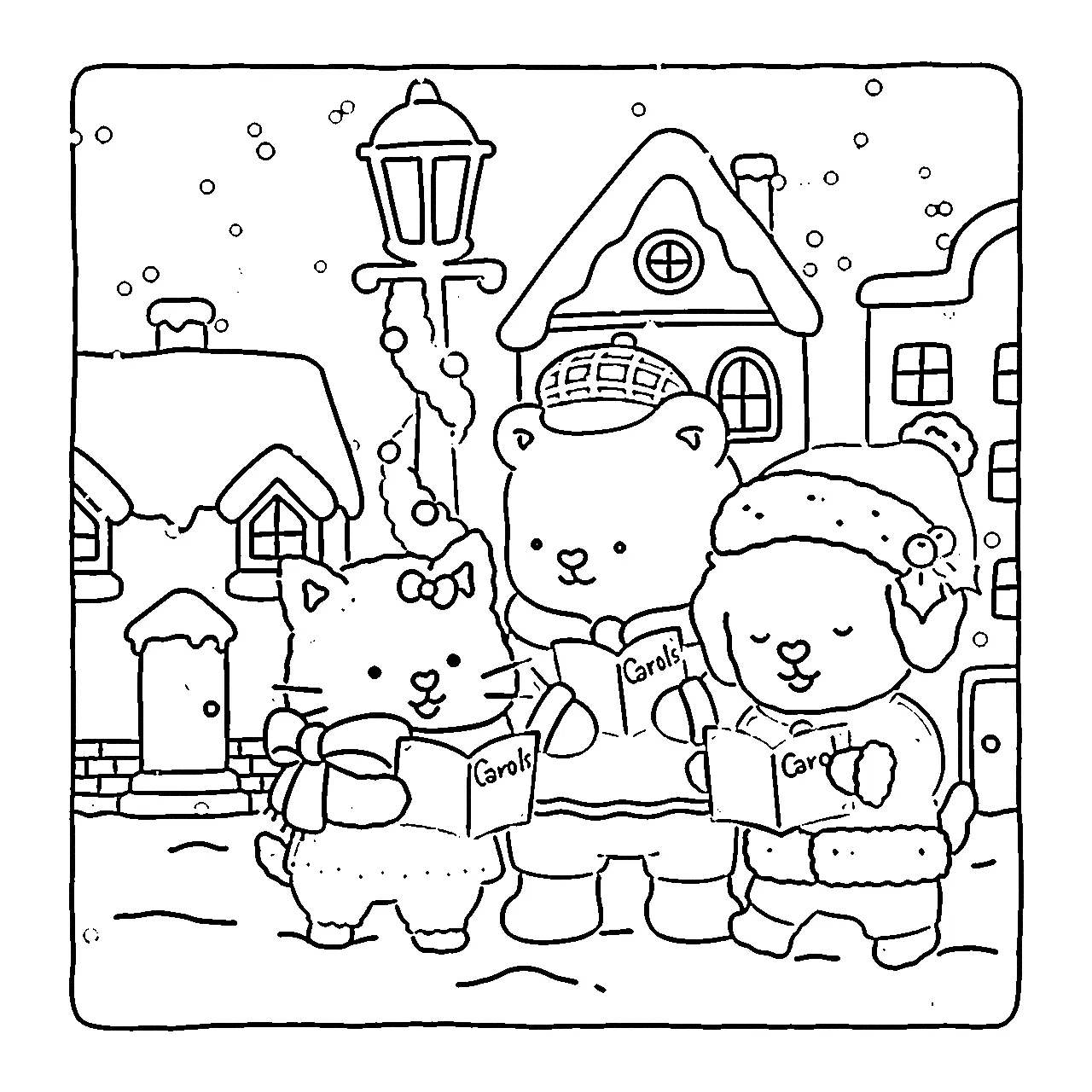 coloriage Fuzzy Hygge et apprentissage