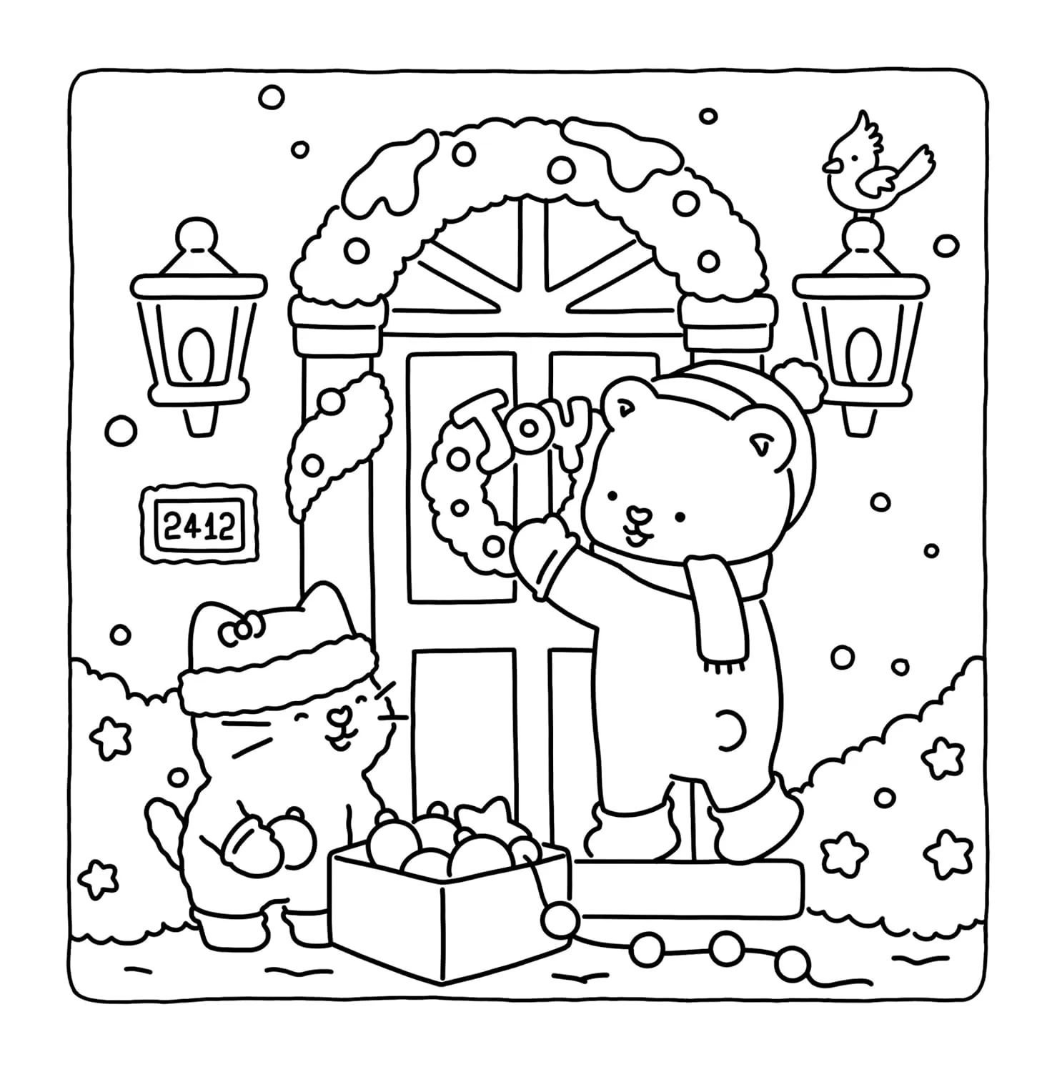 coloriage Fuzzy Hygge à imprimer pdf gratuit