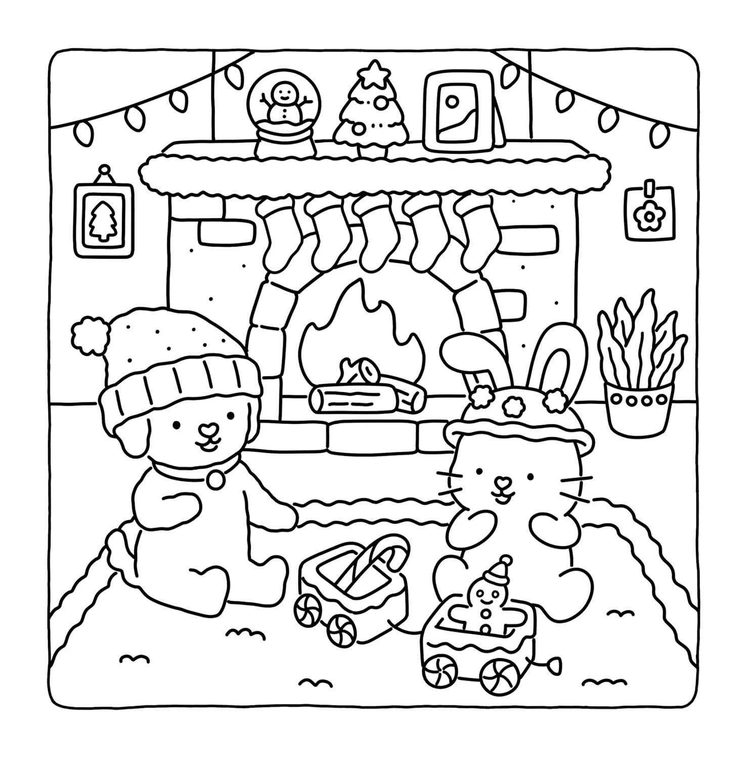 coloriage Fuzzy Hygge pour enfant de à imprimer