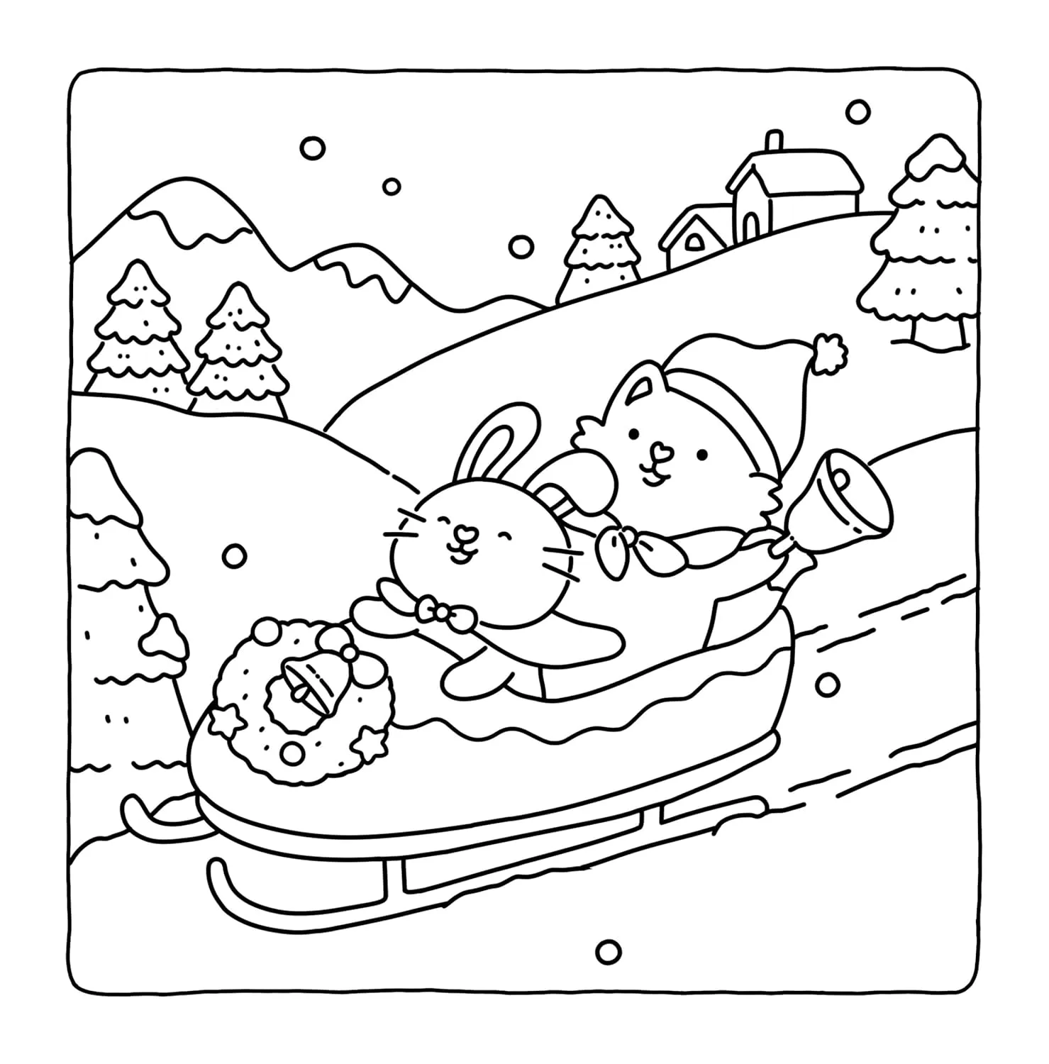 coloriage Fuzzy Hygge a colorier en ligne