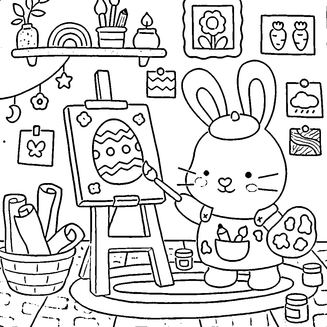 coloriage Fuzzy Hygge pour primaire