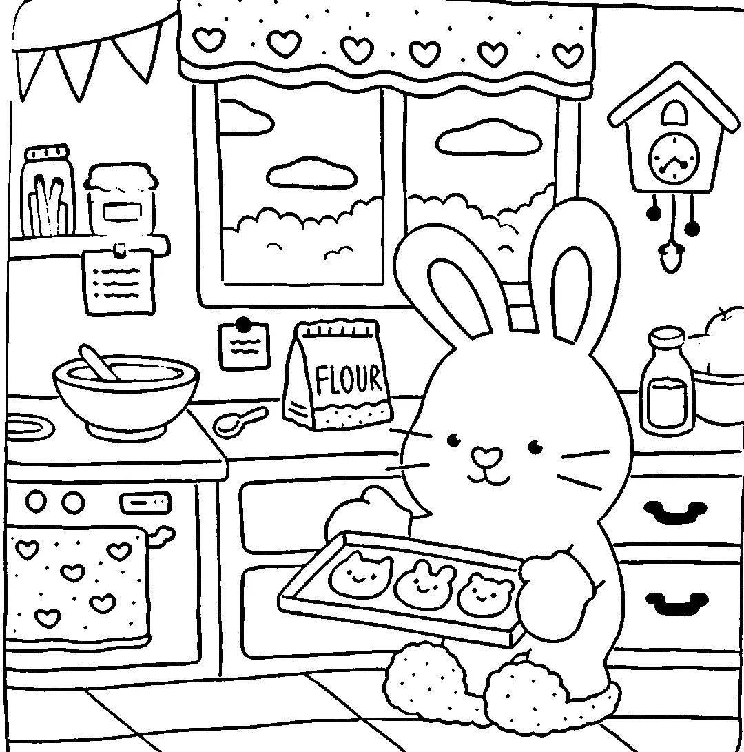 coloriage Fuzzy Hygge pour bebe a imprimer 1