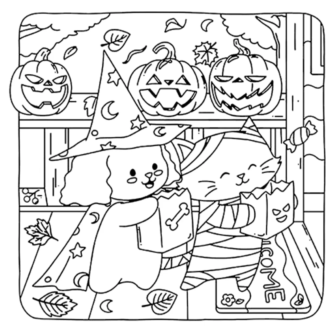 coloriage Fuzzy Hygge pour enfant gratuit