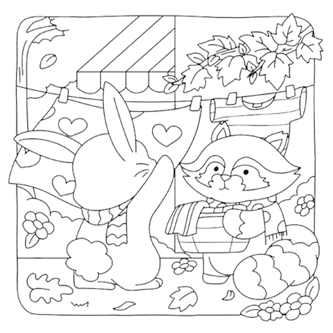 coloriage Fuzzy Hygge a imprimer gratuitement 2