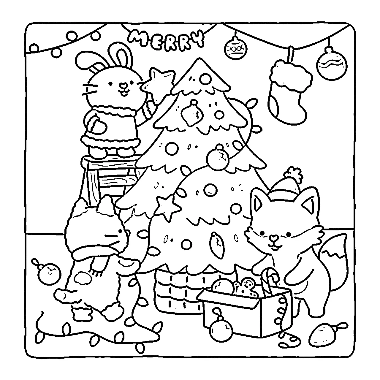 coloriage Fuzzy Hygge à imprimer pdf gratuit 1