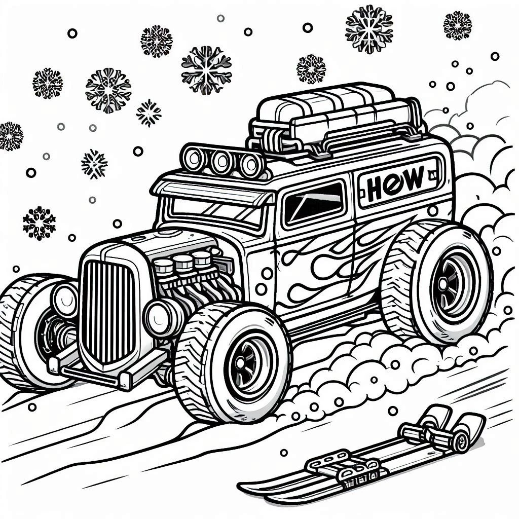 coloriage Hot Wheels pour enfant