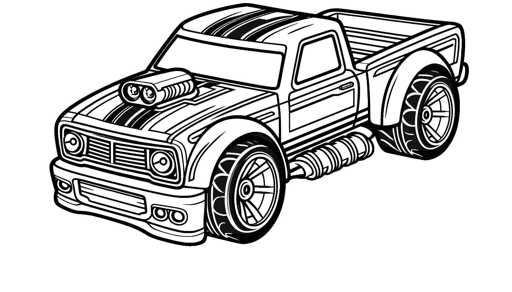 imprimer coloriage Hot Wheels gratuit