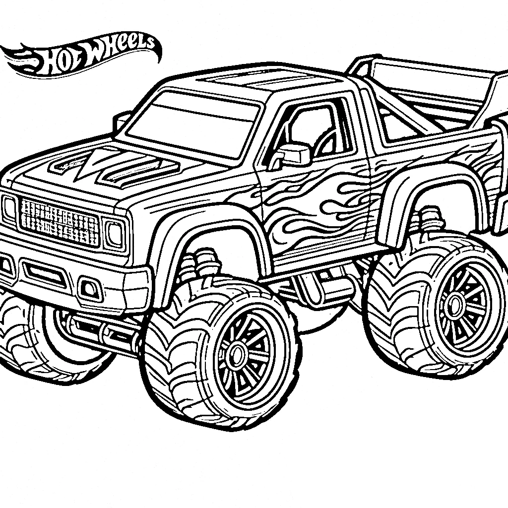 coloriage Hot Wheels pour enfants 1