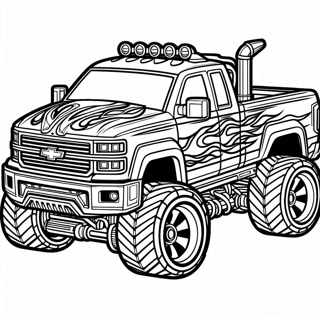 coloriage Hot Wheels à imprimer pdf gratuit