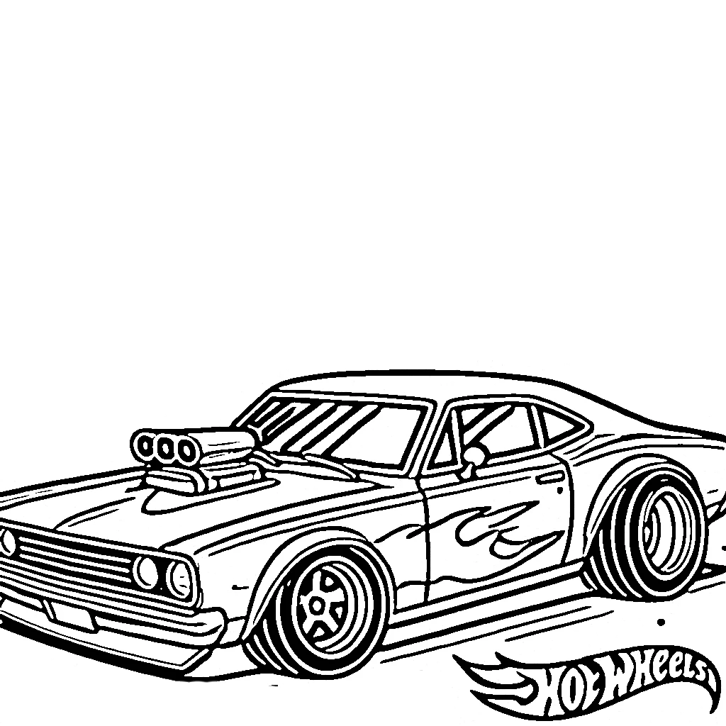 a imprimer coloriage Hot Wheels gratuit