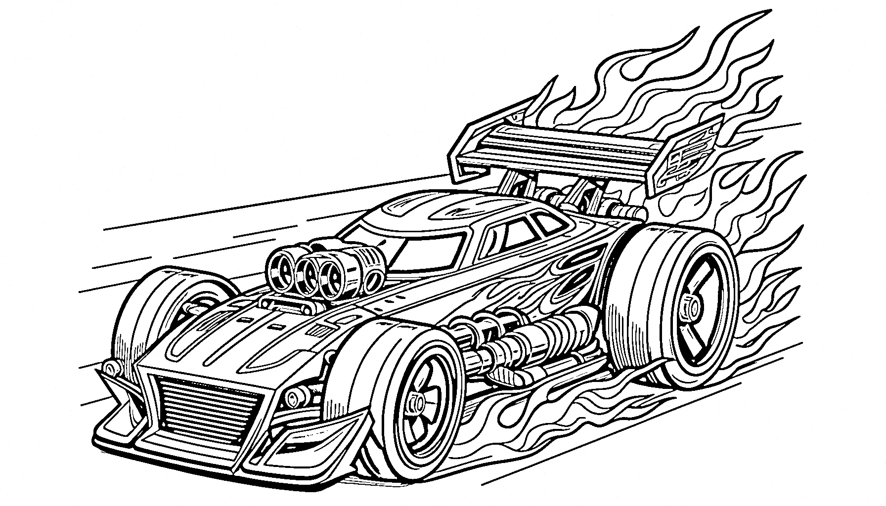 coloriage Hot Wheels pour enfants