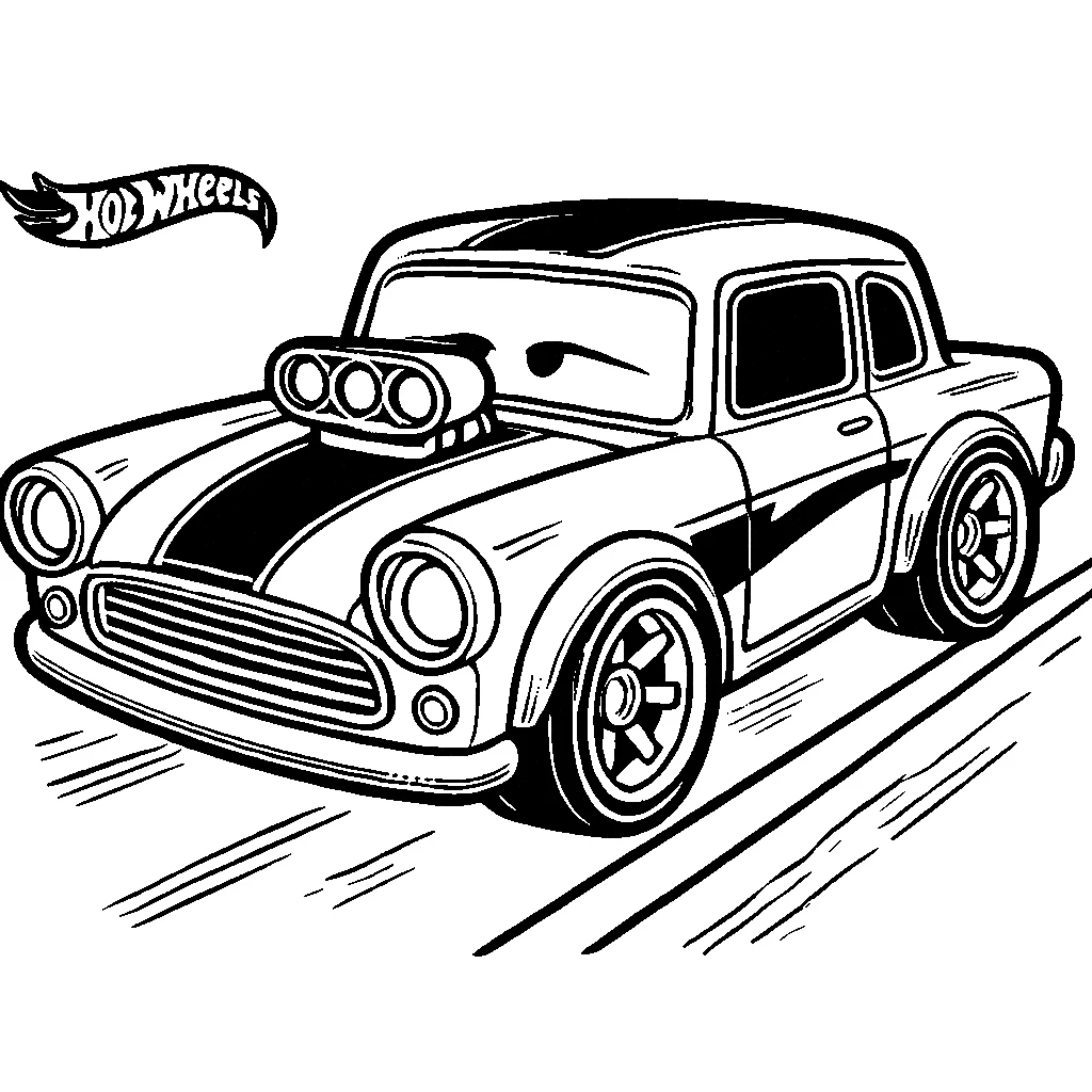 coloriage Hot Wheels gratuit en ligne