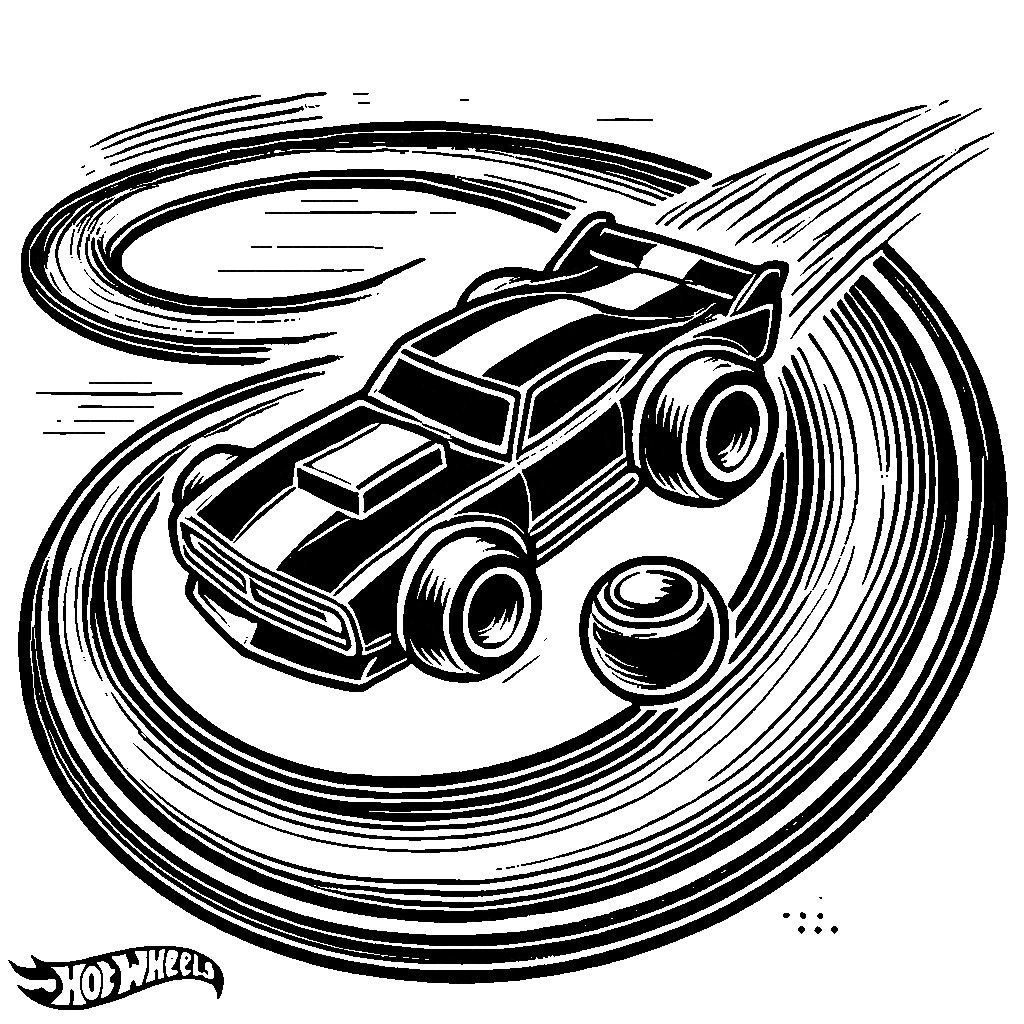 coloriage Hot Wheels à imprimer gratuitement