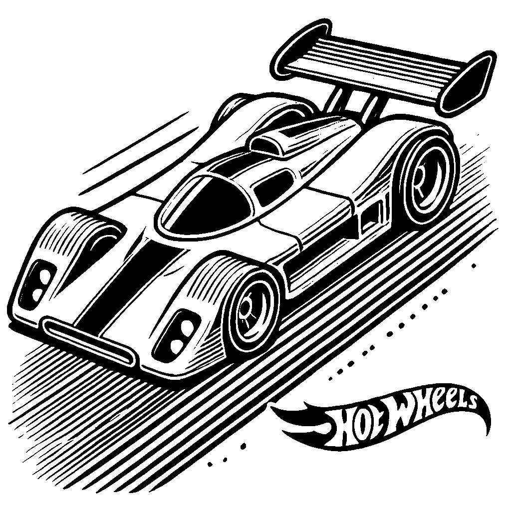 imprimer coloriage Hot Wheels