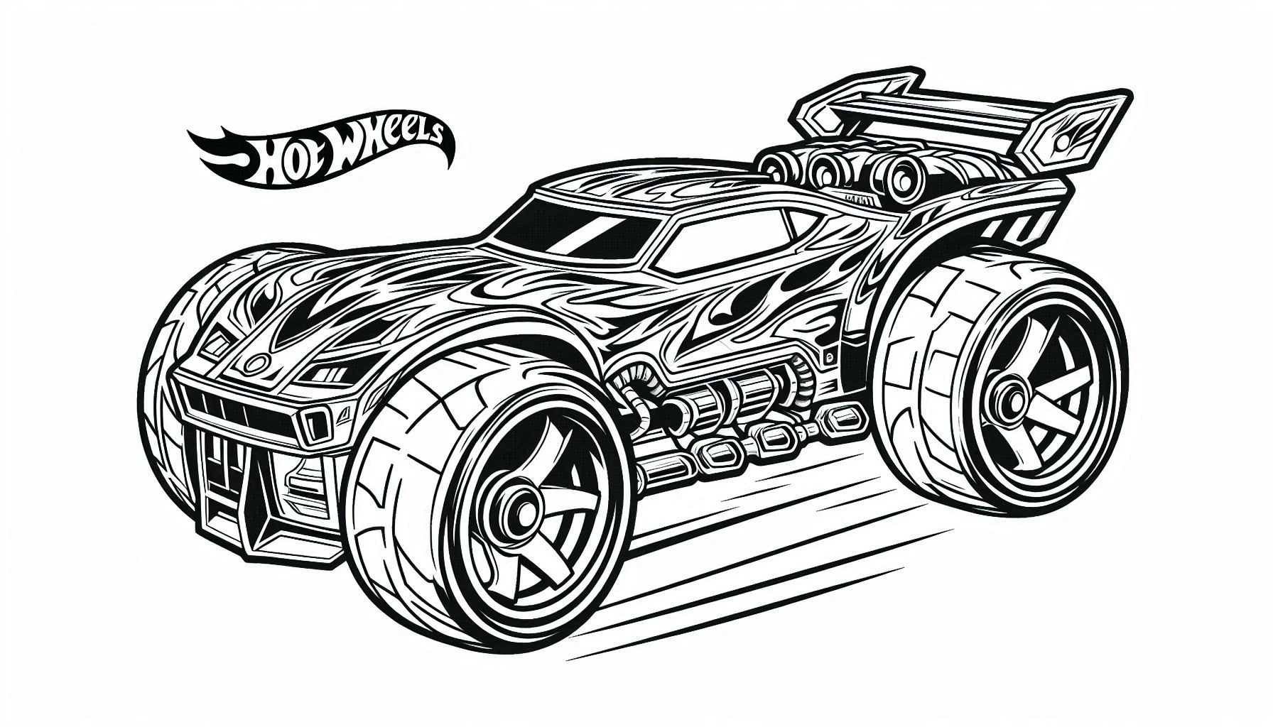 coloriage Hot Wheels a dessiner et imprimer 2