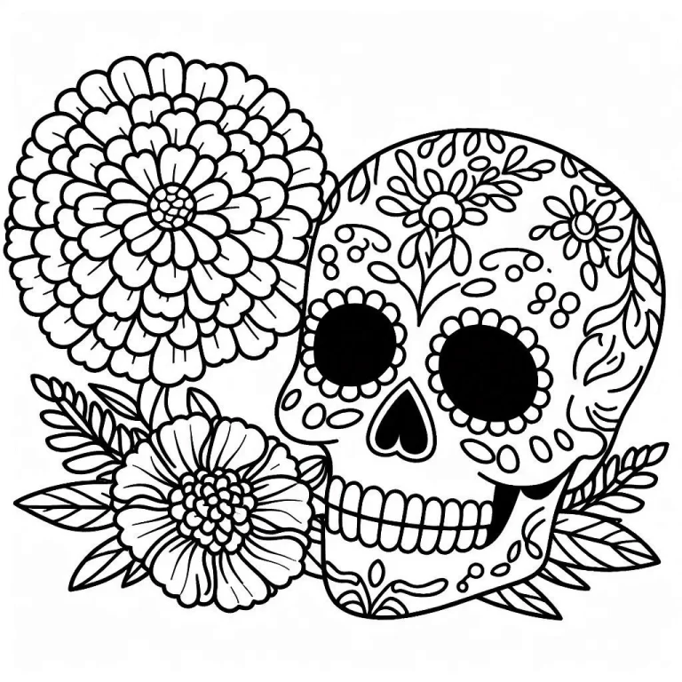 Coloriage Jour des morts
