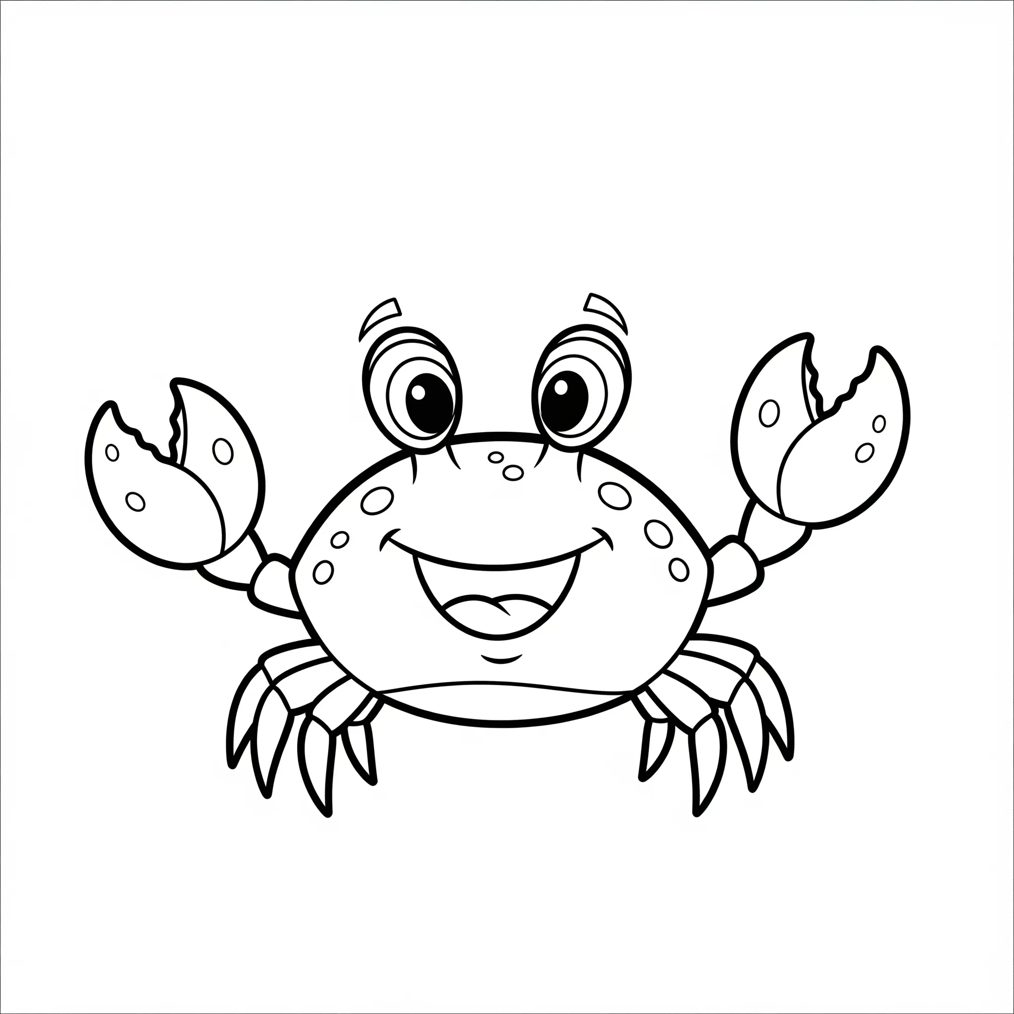 coloriage Le Crabe Joyeux à imprimer
