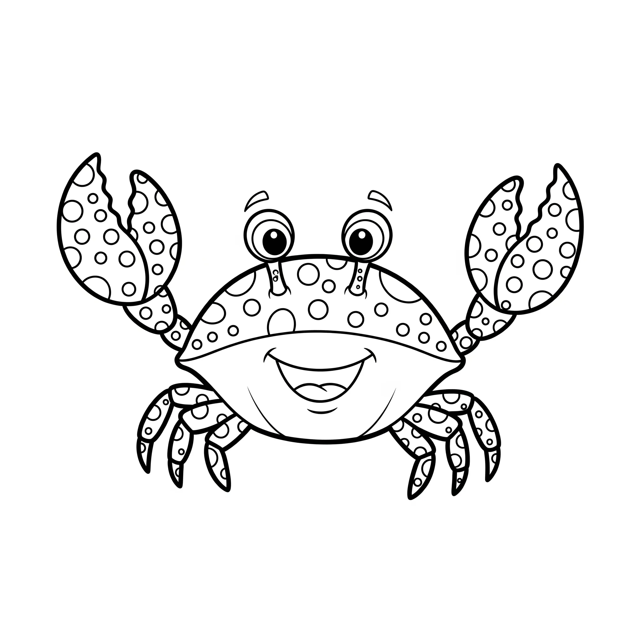 coloriage Le Crabe à Motifs pour enfant de à imprimer