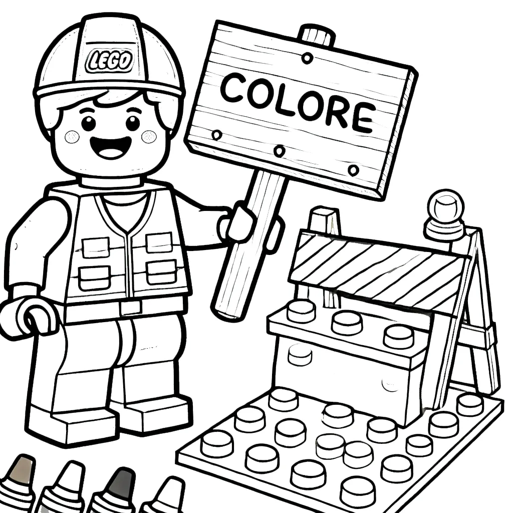 41+ Lego City da colorare da stampare: download gratuito