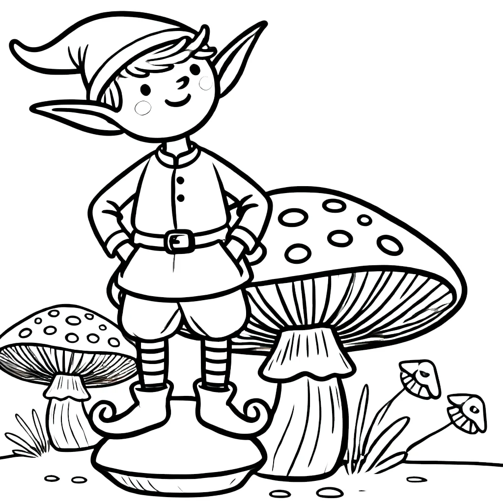 télécharger coloriage Lutin Farceur gratuit