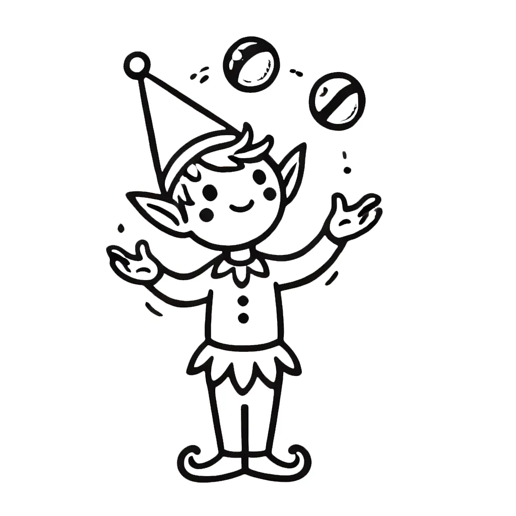 coloriage Lutin Farceur a imprimer pour enfant de 4 ans