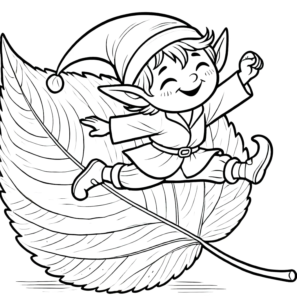 coloriage Lutin Farceur pour enfant 2