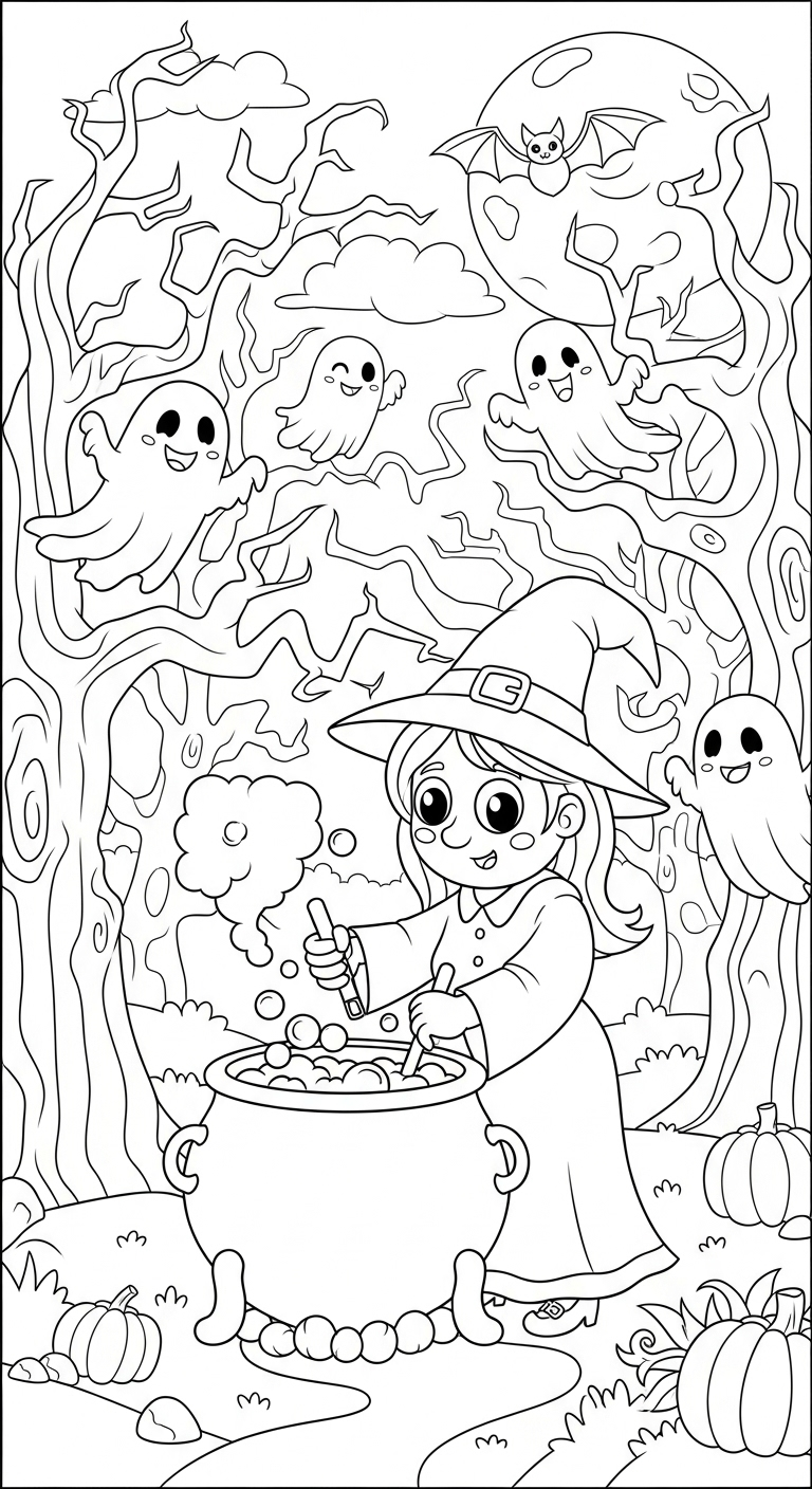 coloriage Maison Hantée updated pour enfant de 4 ans