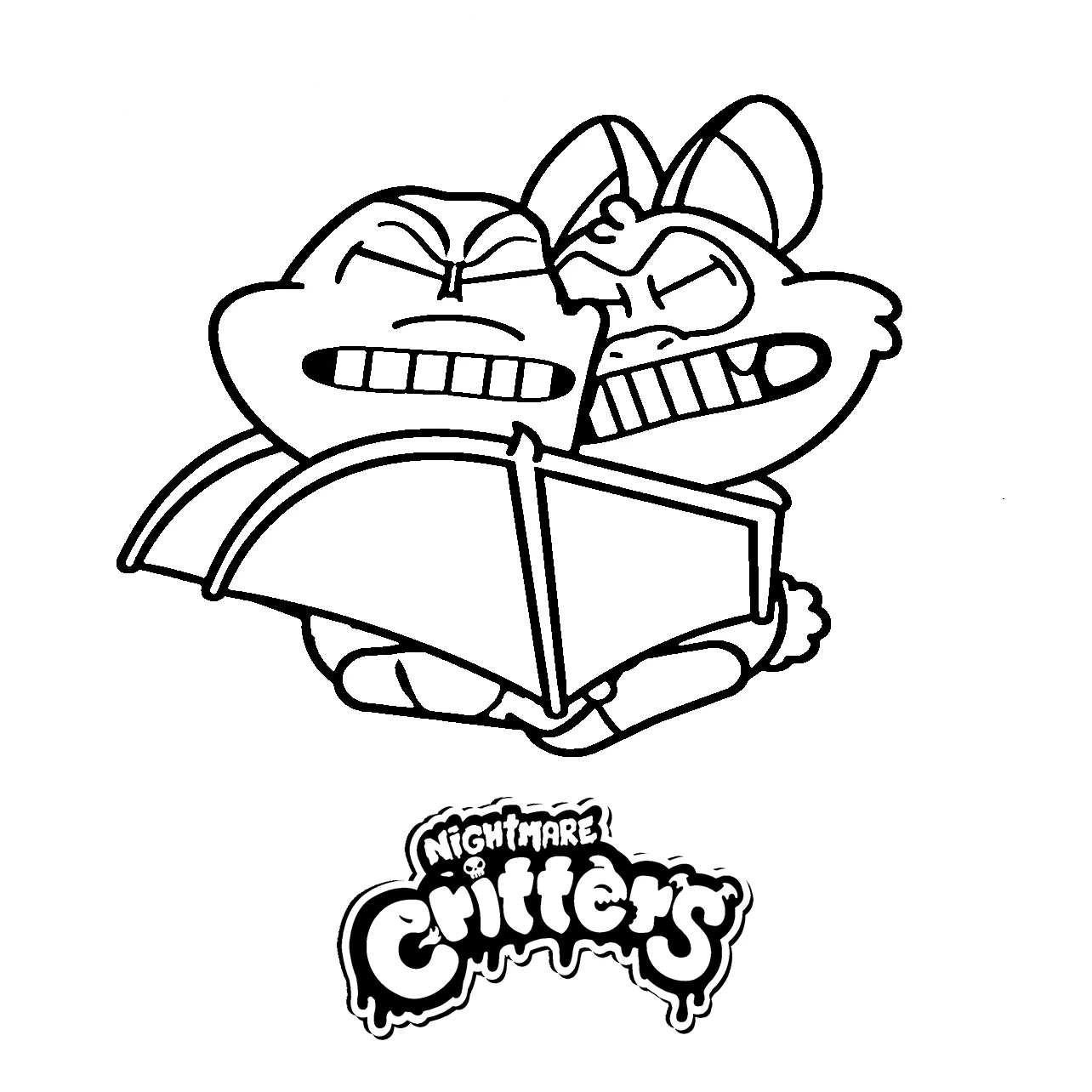 coloriage Nightmare Critters pour enfant à imprimer