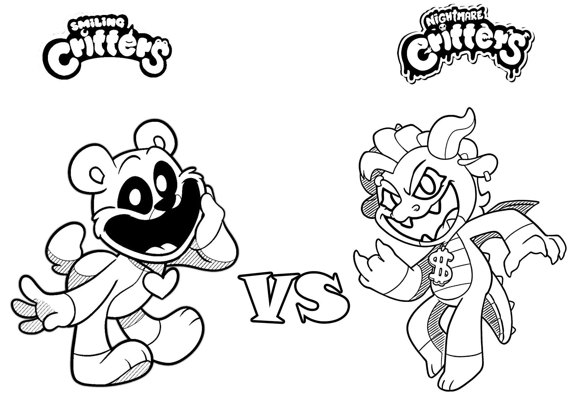 coloriage Nightmare Critters a telecharger