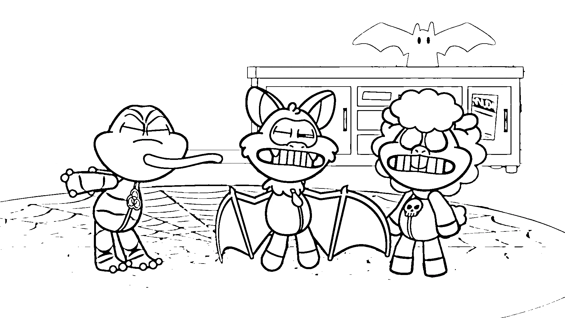 coloriage Nightmare Critters en ligne