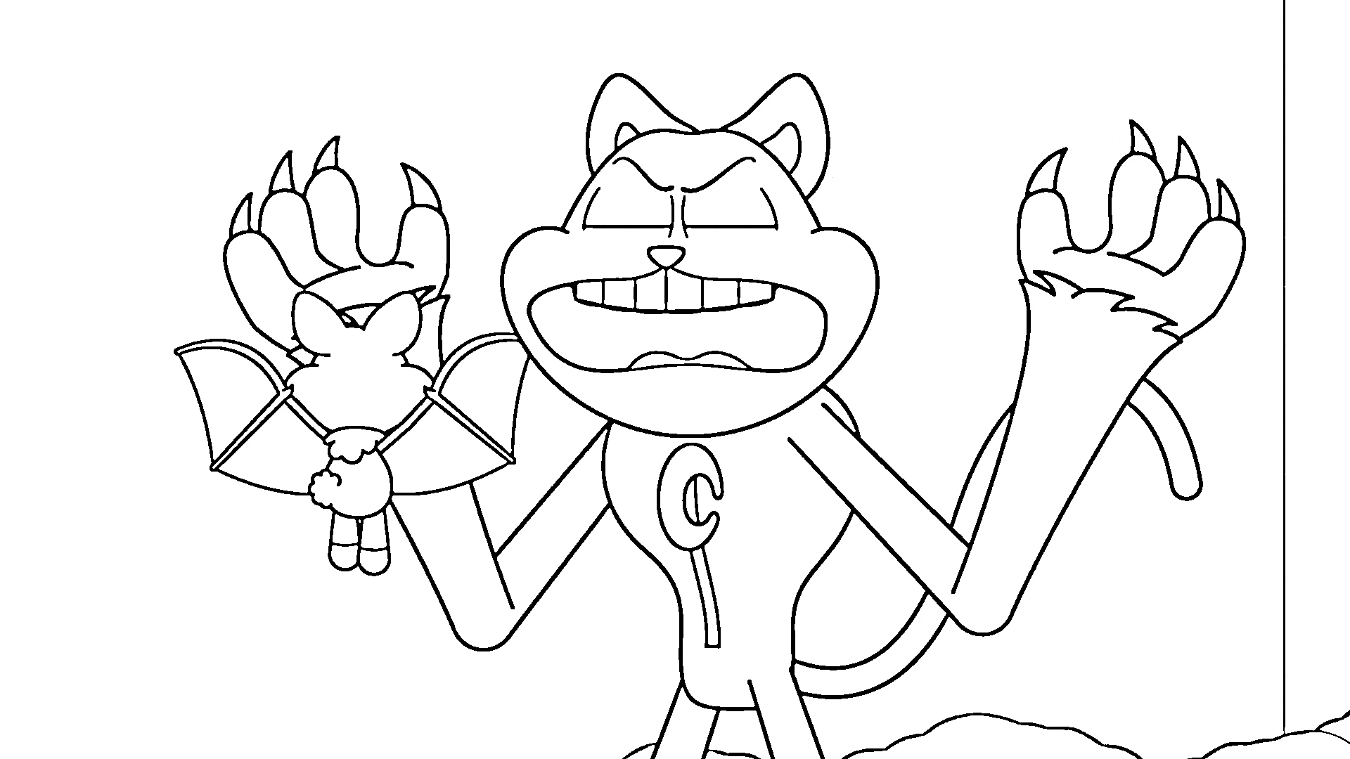 coloriage Nightmare Critters pour primaire