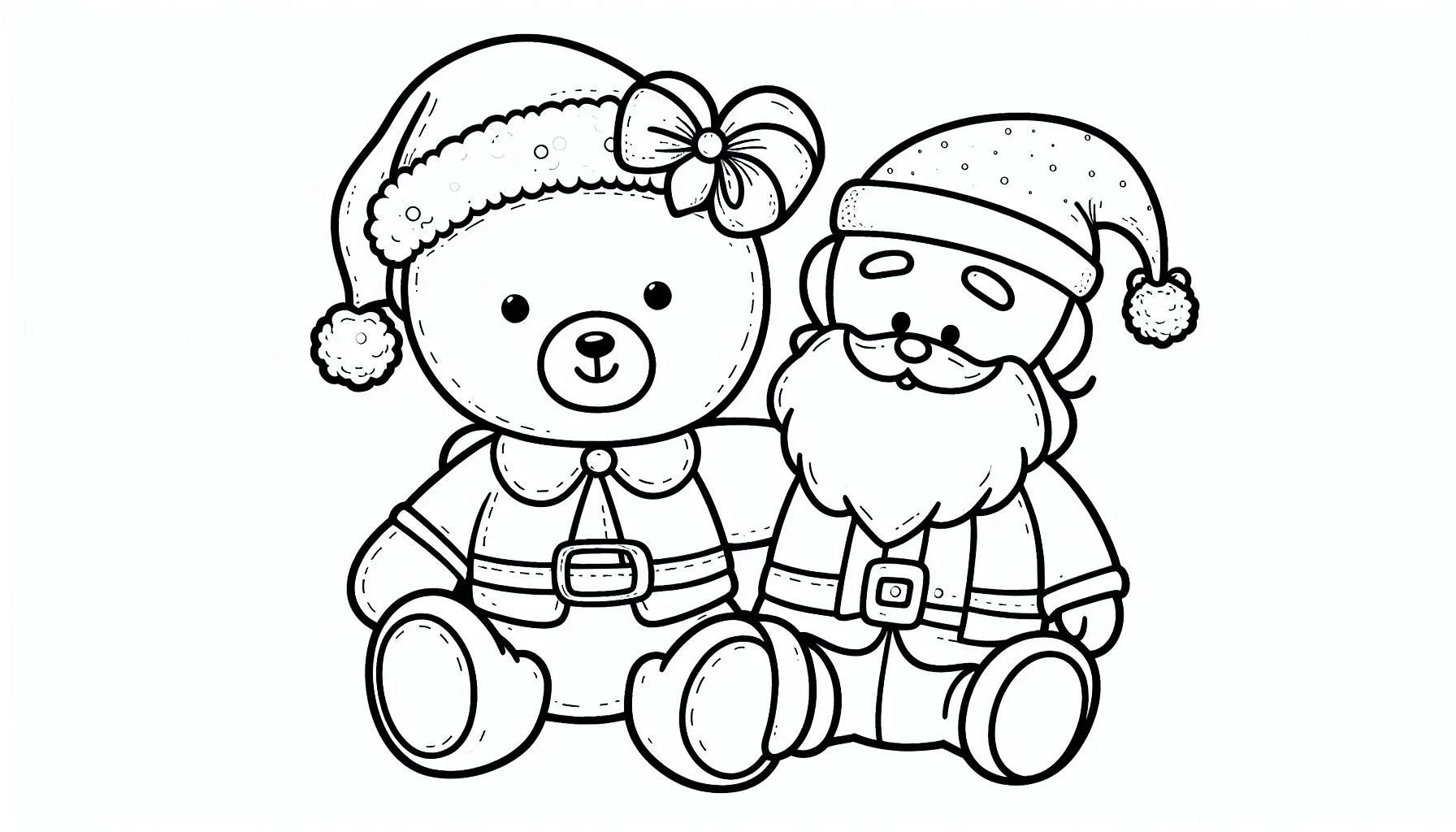 coloriage Nounours a imprimer pour enfant de 4 ans 2