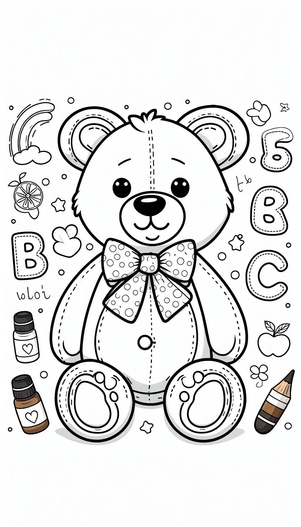 coloriage Nounours pour enfant de 8 ans