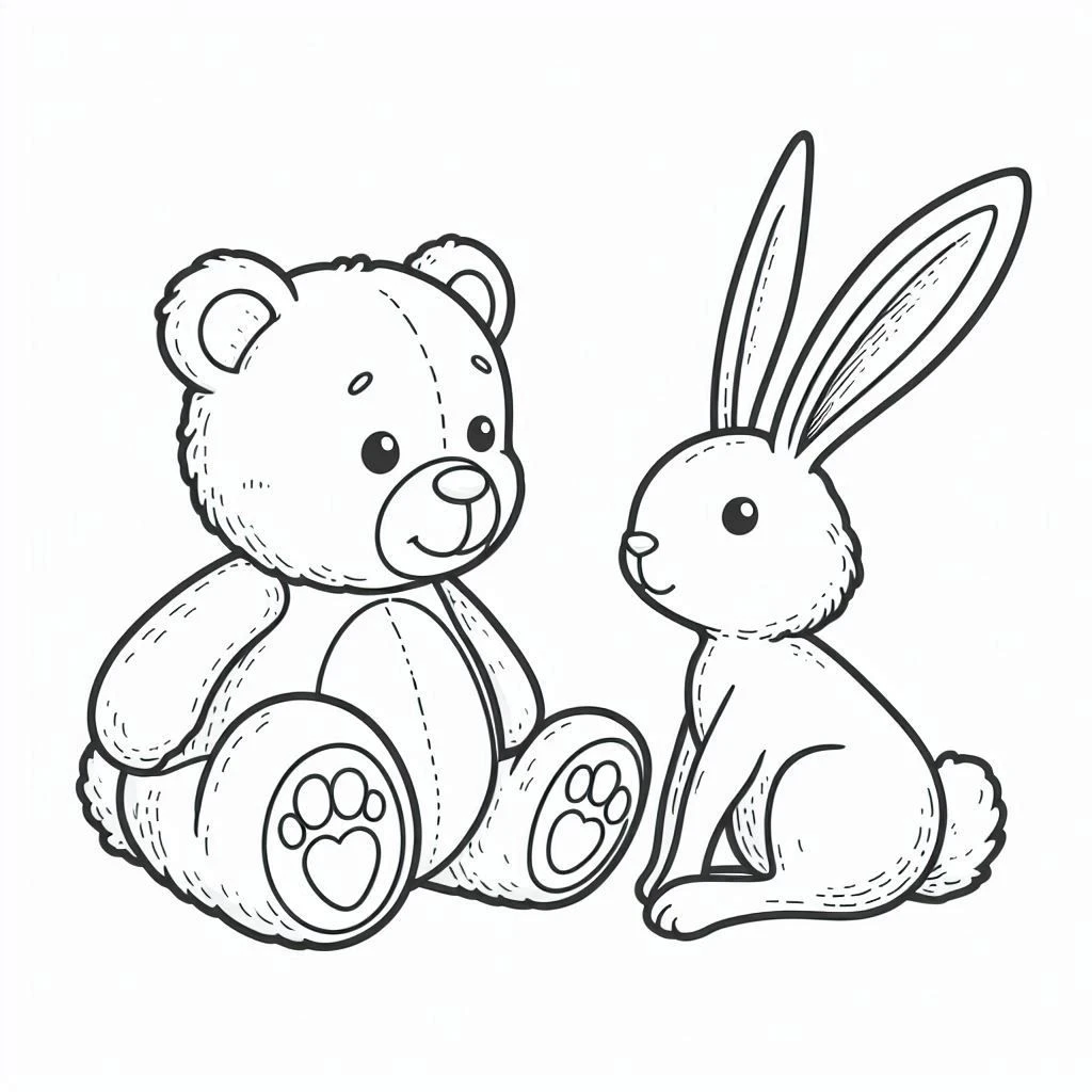 coloriage Nounours pour enfant de 5 ans