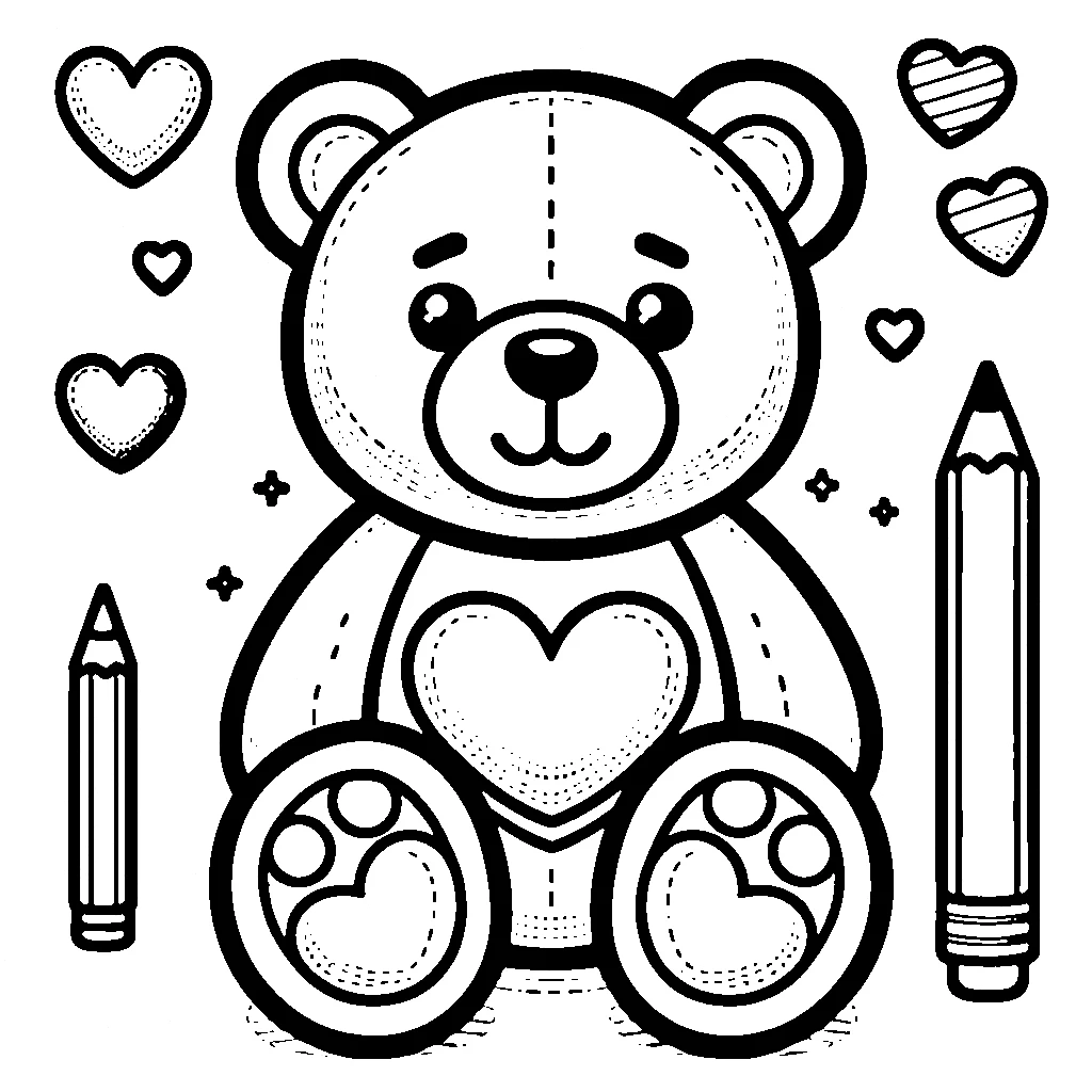 coloriage Nounours pour enfant à imprimer