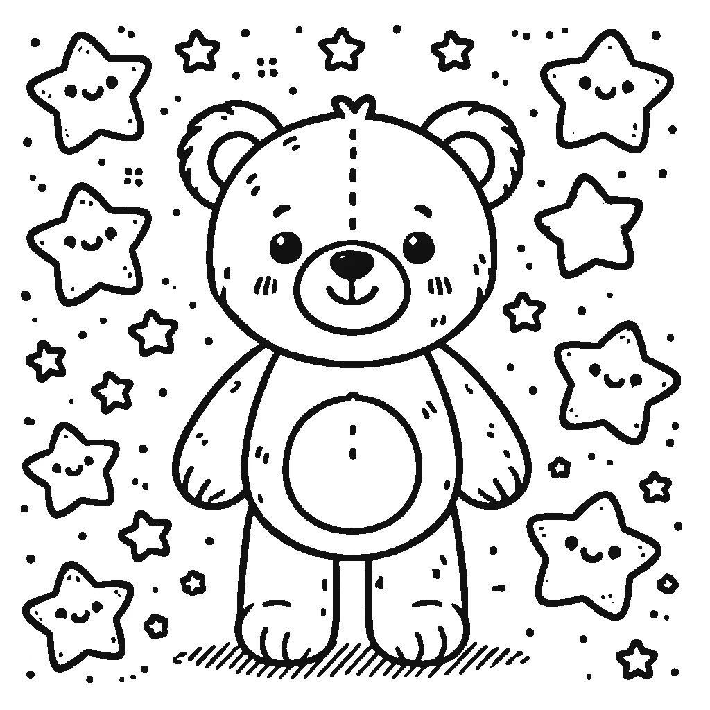 coloriage Nounours pour enfant de 6 ans 1