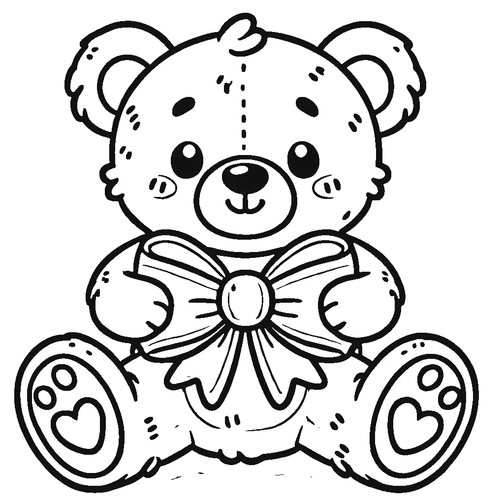 coloriage Nounours pour enfants a imprimer gratuit