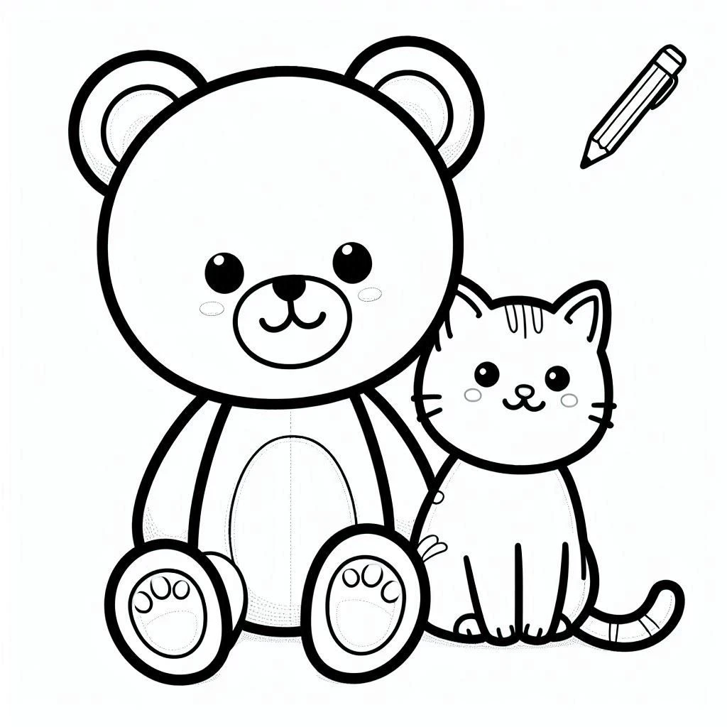 coloriage Nounours a colorier en ligne