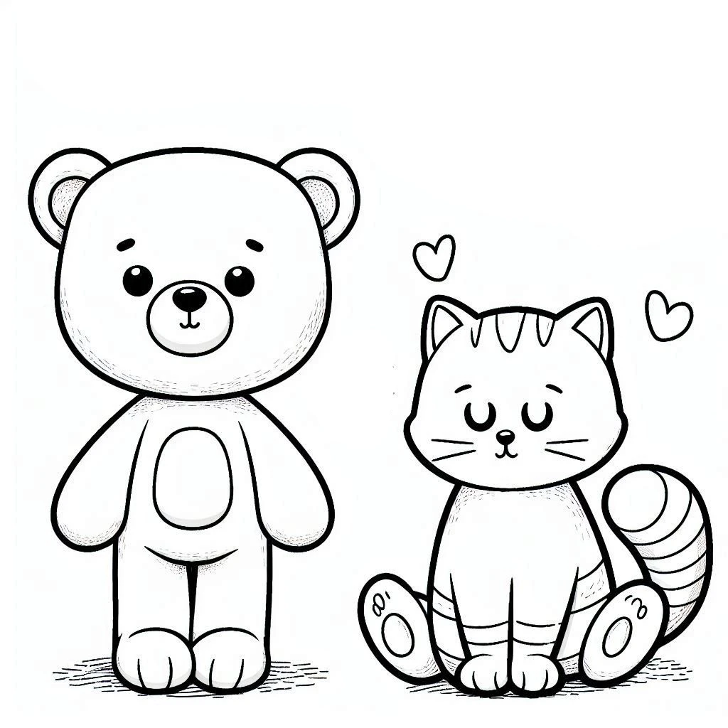 coloriage Nounours en ligne pour enfant