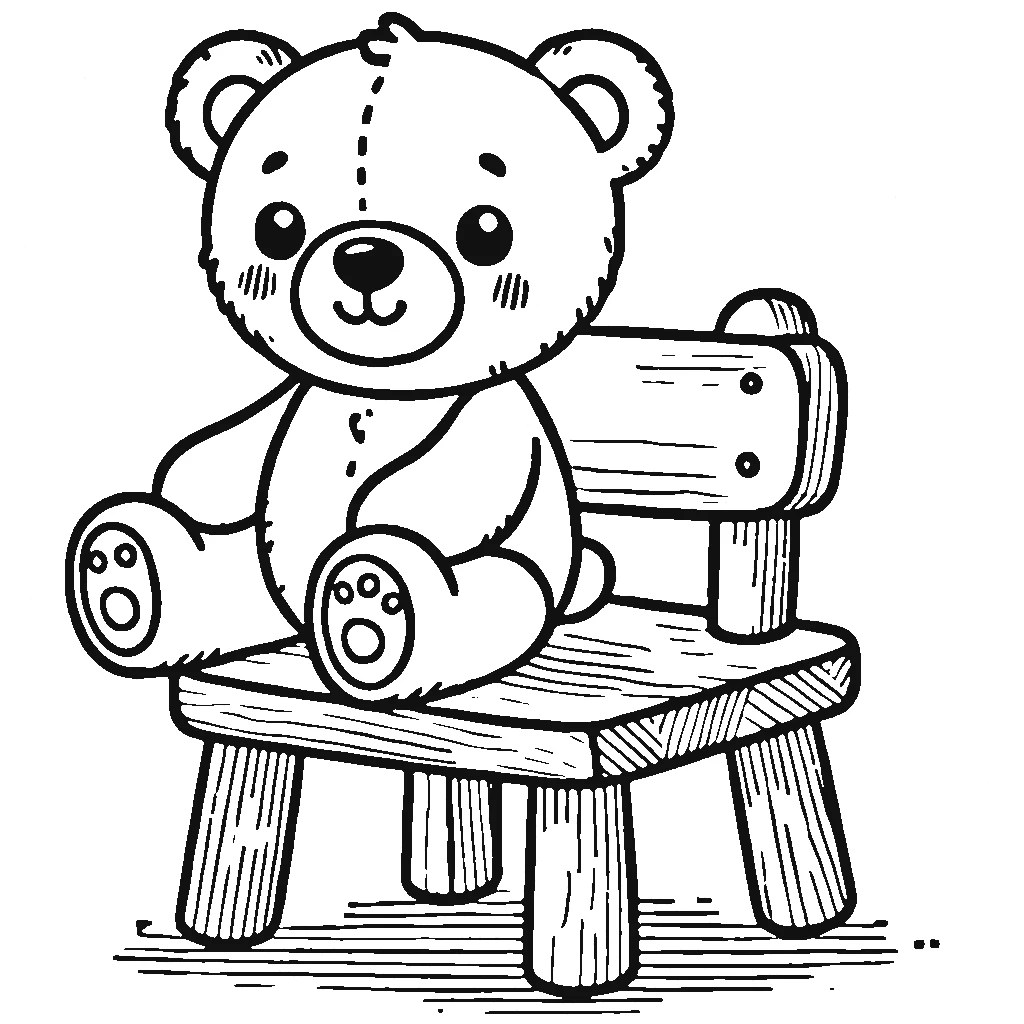 coloriage Nounours à imprimer pdf gratuit 1