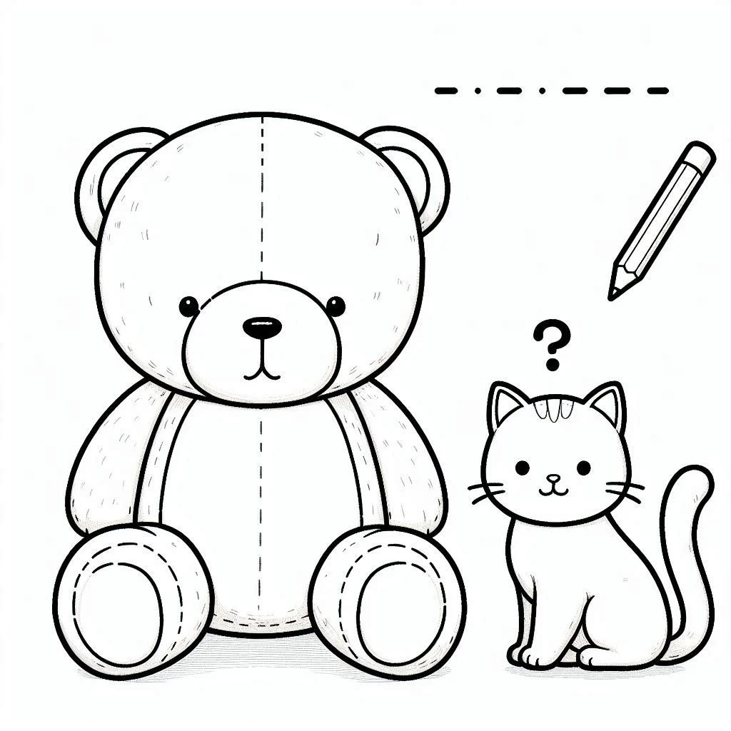 coloriage Nounours a dessiner en ligne 1