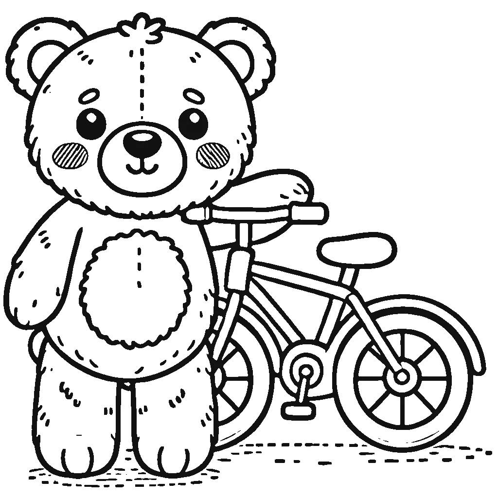 image de coloriage Nounours pour enfant