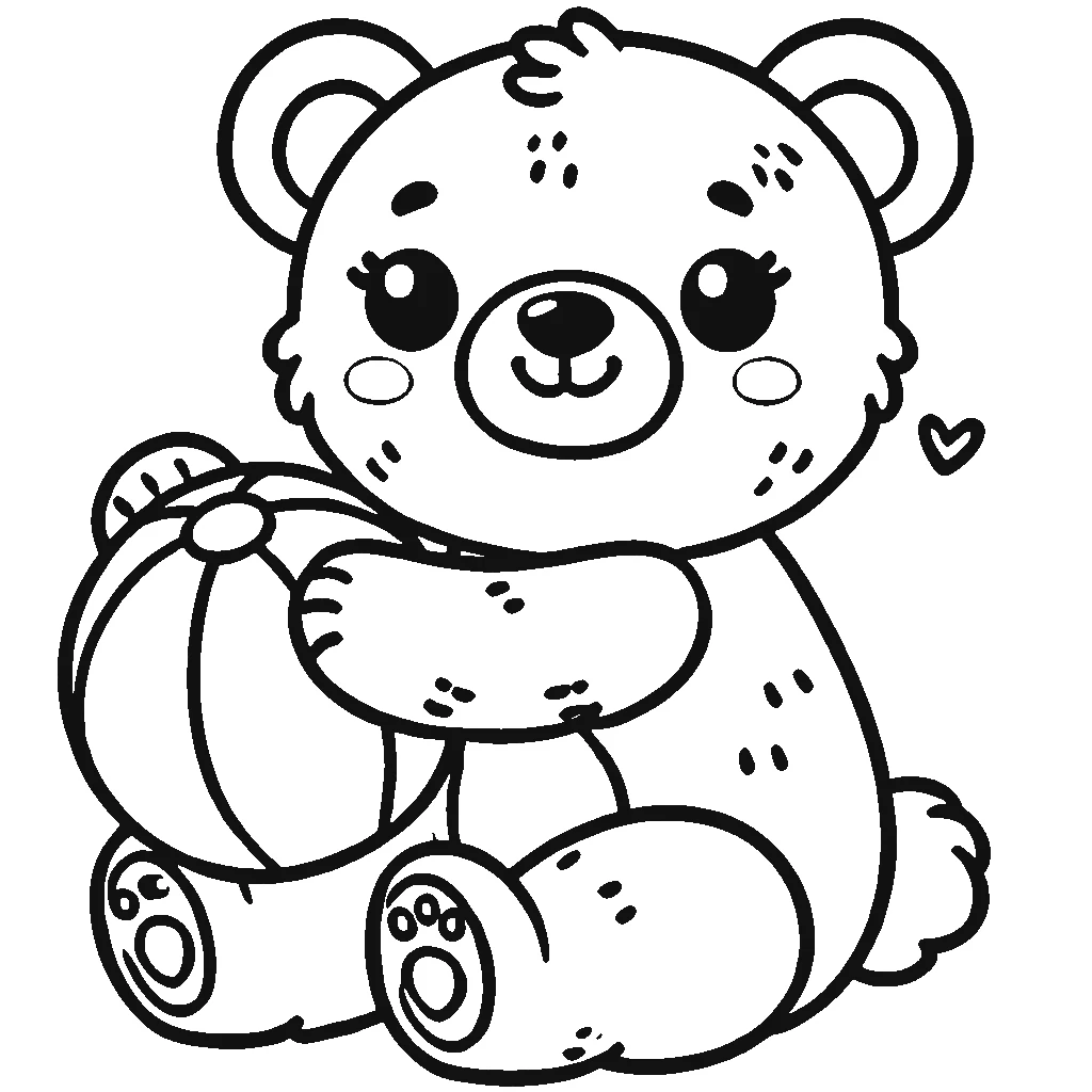 coloriage Nounours gratuit en ligne 1