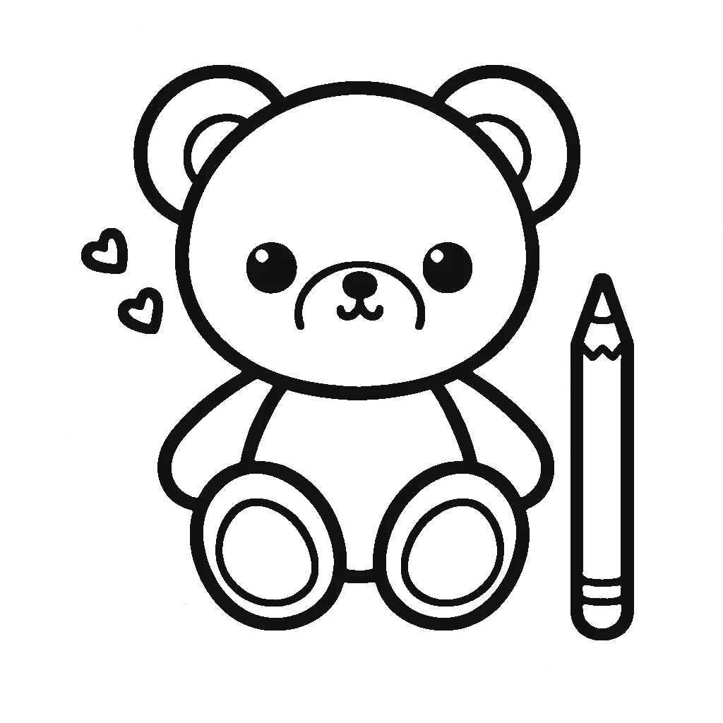 imprimer coloriage Nounours pour enfant