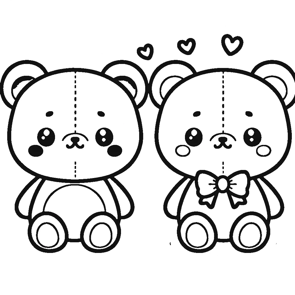 coloriage Nounours a dessiner en ligne 2